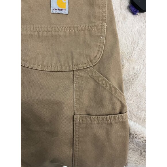 Carhartt Mens Relaxed Fit Twill Utility Work Pants 34x30 Durable Cotton Khaki Wi - Picture 7 of 11